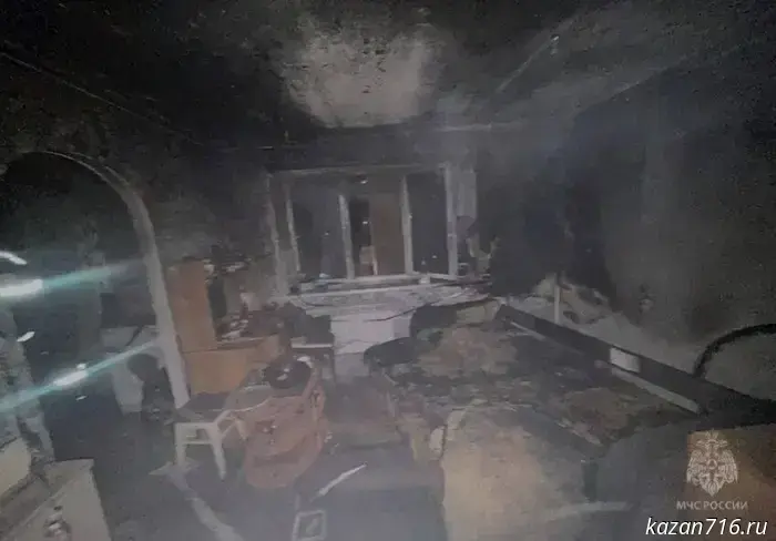 In Almetyevsk, a woman was injured in a fire caused by an unextinguished cigarette.