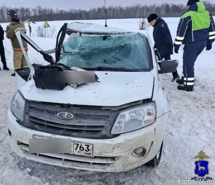 A crash on the Kazan–Buinsk–Ulyanovsk highway claimed the lives of two occupants of a passenger car.