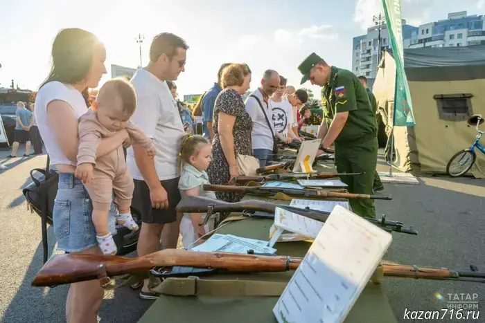 Residents of Kazan will be shown weapons and master classes will be held at the "Join the Army of Victory!" event.
