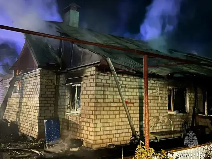 In Bugulma, an elderly man was injured in a fire.