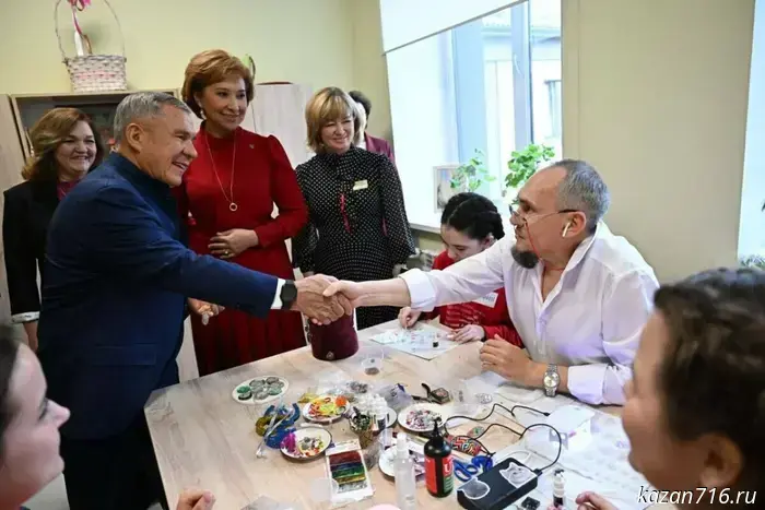 Rustam Minnikhanov visited the "House of Care" in Zelenodolsk.