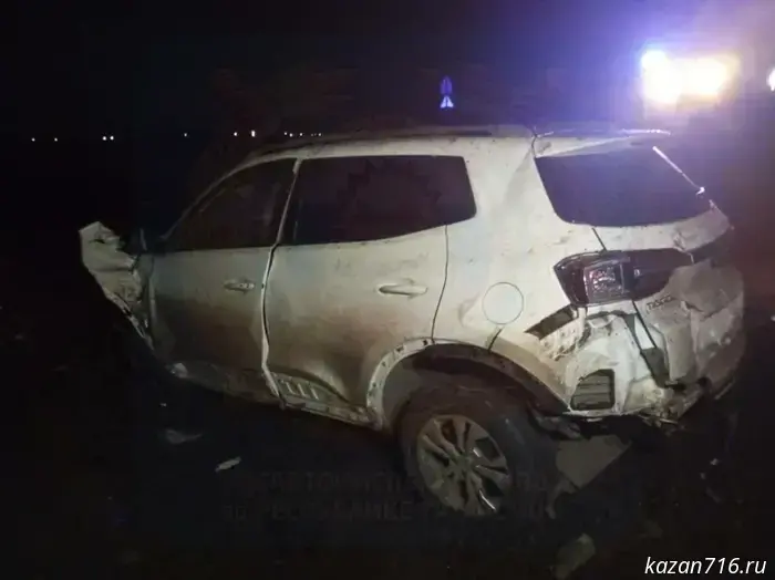 In Nurlat District, the driver of a Chery was killed in a crash after the car overturned into a ditch.