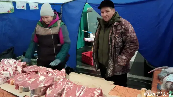 Nurlat farmers showcased their products at a fair in Kazan.