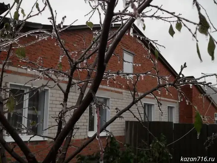 Tonight in the Laishevsky District temperatures will fall to minus seven degrees.