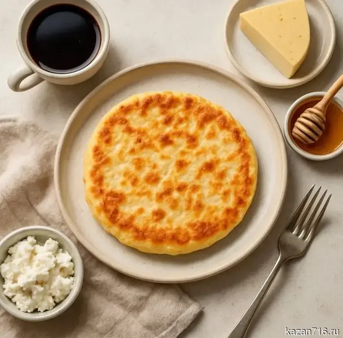 Breakfast in 5 minutes with cheese: a quick recipe for cottage cheese flatbread in a skillet