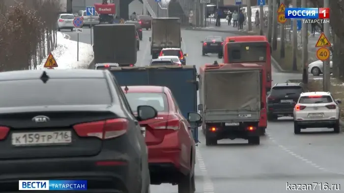 Вследствие ливня в Казани образовались 10-балльные пробки.