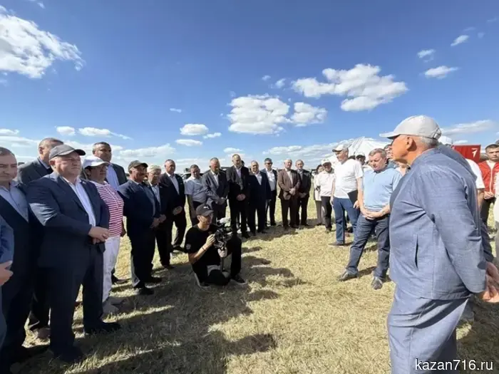 Yield of 45 centners per hectare and plans for 2 billion rubles: Minnikhanov assessed the development of the Sarmanovsky district