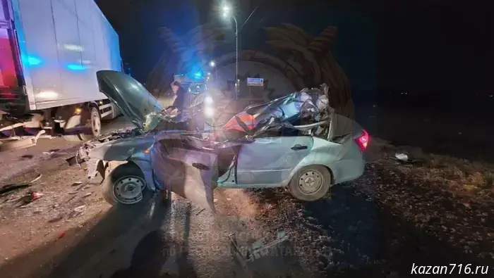 In Almetyevsky District, the driver of a passenger car died in a collision with a truck.