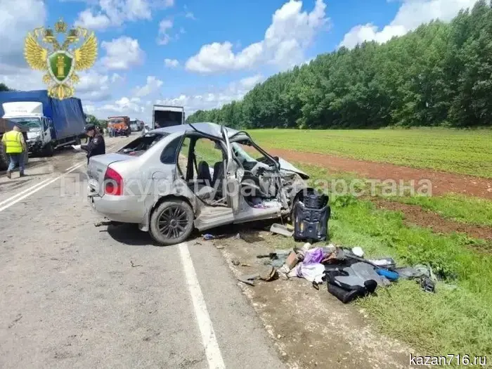 In Tatarstan, three people died in an accident, including a one-year-old child.