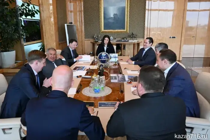 Minnihanov met with the shareholder of JSC "Khvoya" Igor Kim.