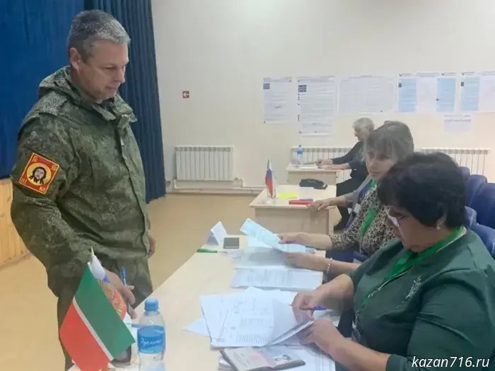 Исполняя свой долг: Ветеран СВО из Заинского района принял участие в голосовании за будущее Татарстана.