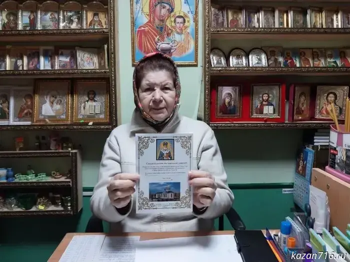 An icon containing a particle of the relics of Saint Macarius will be installed in the church under construction in Zainsk.