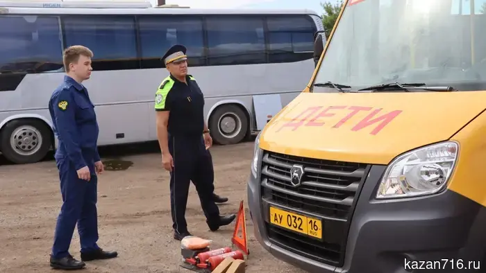В Нурлатском районе завершили осмотр школьных автобусов перед началом нового учебного года.