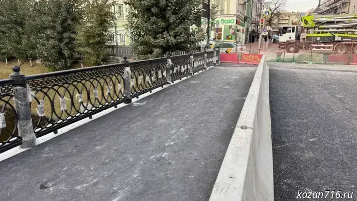 В Казани ремонт моста через Булак подходит к завершению.