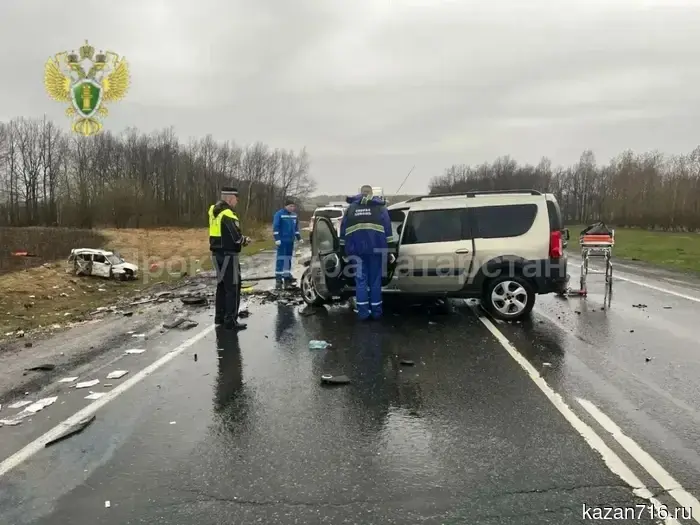 Лобовое столкновение автомобилей Kia и «Лада» в Чистопольском районе привело к гибели двух человек.