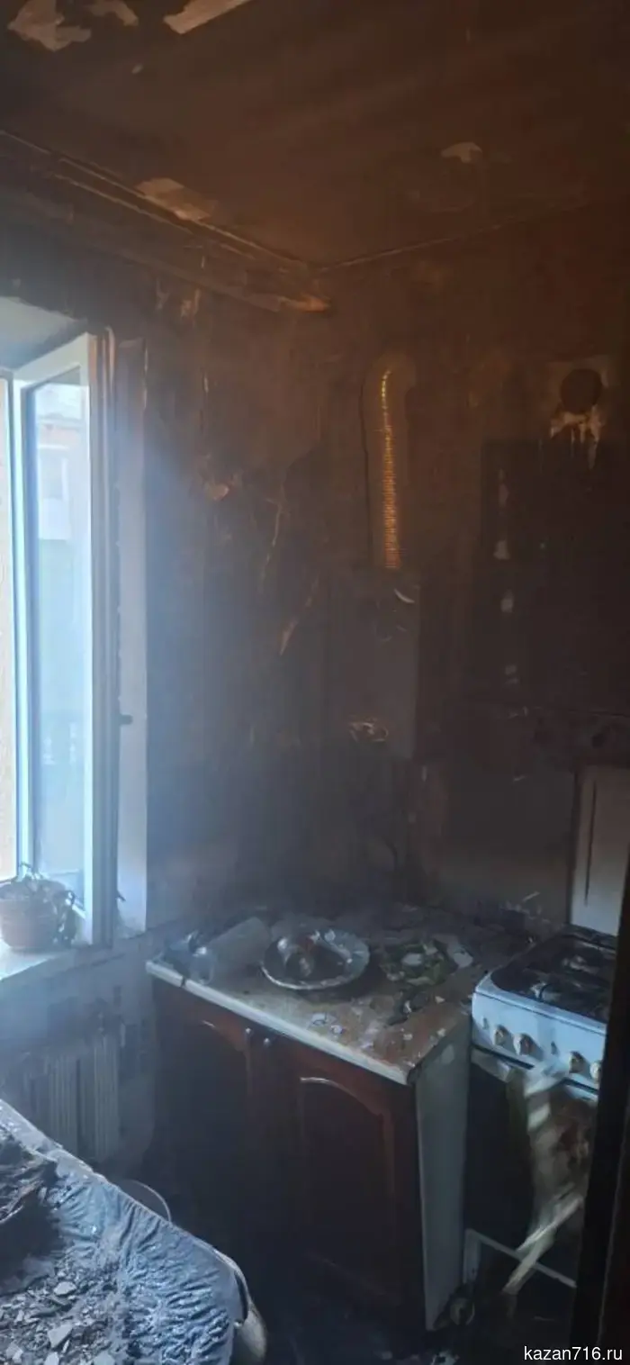 A fire occurred in Leninogorsk.