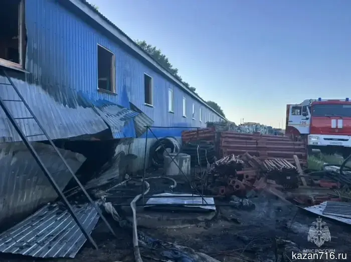 В Апастовском районе при пожаре пострадал мужчина.