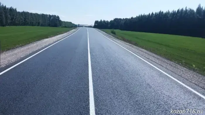 В Татарстане завершены ремонтные работы автодороги в Кукморском районе в рамках национального проекта.