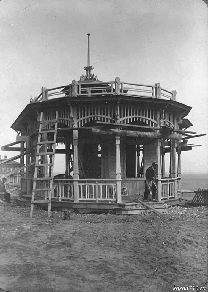 A historic wooden gazebo will be recreated in Fuksov Garden in Kazan.