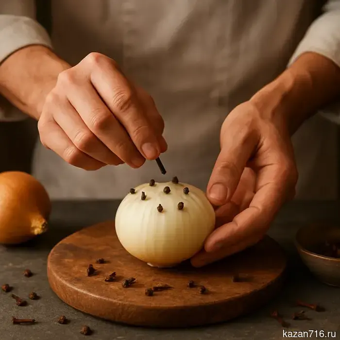 Для чего вставляют гвоздику в лук: французский кулинарный секрет придания вкуса блюдам.