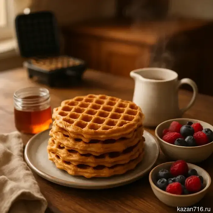 Lenten crispy waffles: a simple recipe for homemade baking without eggs