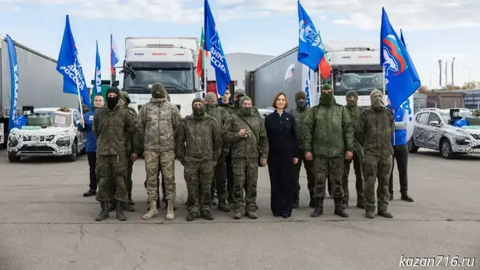 Alfiya Kogogina handed over 55 tons of humanitarian aid to fighters in the special military operation.