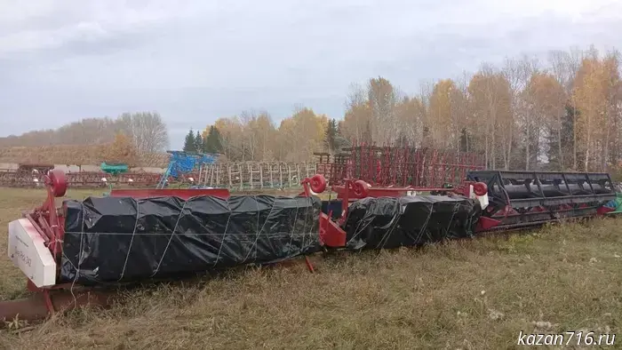 Agricultural enterprises of the Aktanysh municipal district are preparing equipment for winter storage.