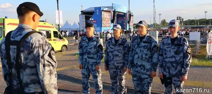 In Kazan, the National Guard officers carried out tasks to ensure the safety of the celebration of Russia Day.