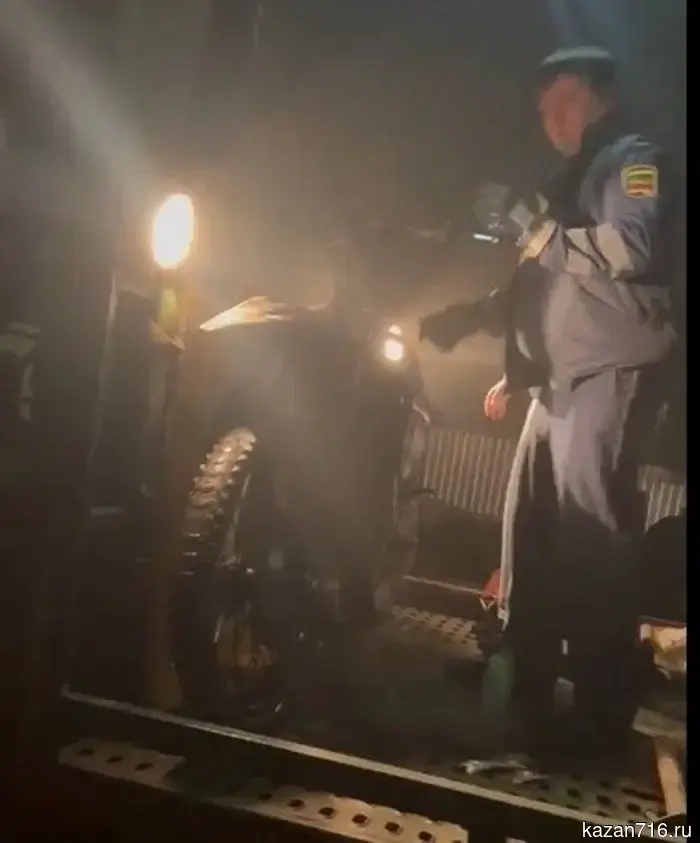 In Laishево, a pit bike driver without a license was detained.