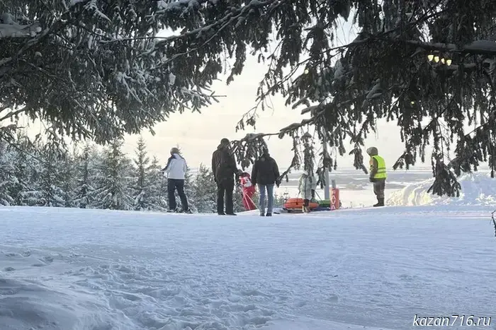 The winter season has opened at the Vyatka resort in Mamadysh.