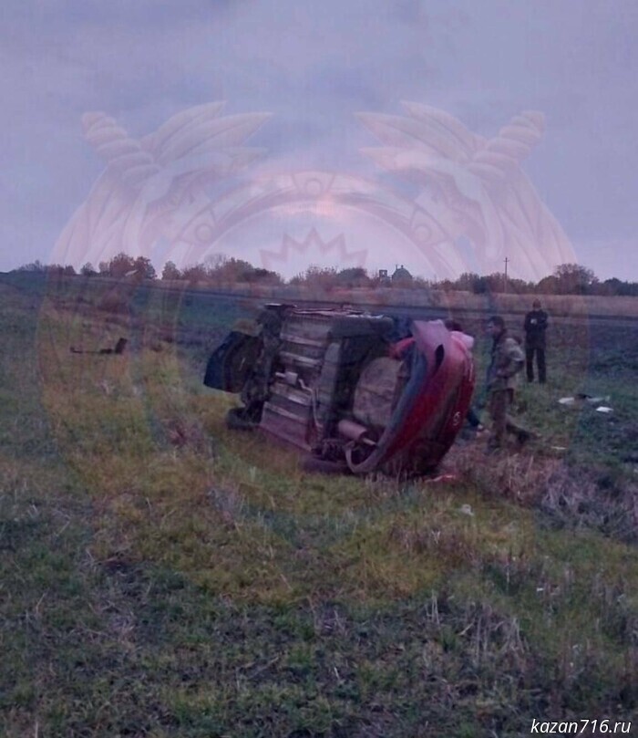Иностранный автомобиль сошел с дороги в РТ и упал в кювет, водитель скончался.