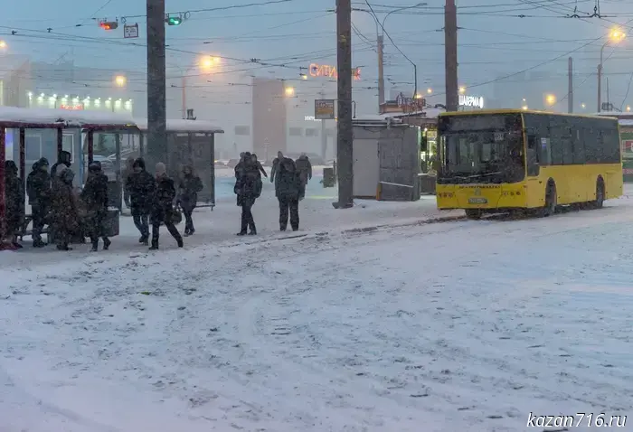 On January 8, a blizzard and warming to 0 degrees are forecast in Tatarstan.