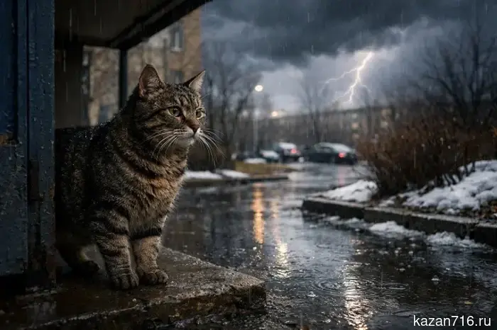 The first thunderstorm and warming up to +19 are expected in Tatarstan ahead of the weekend.