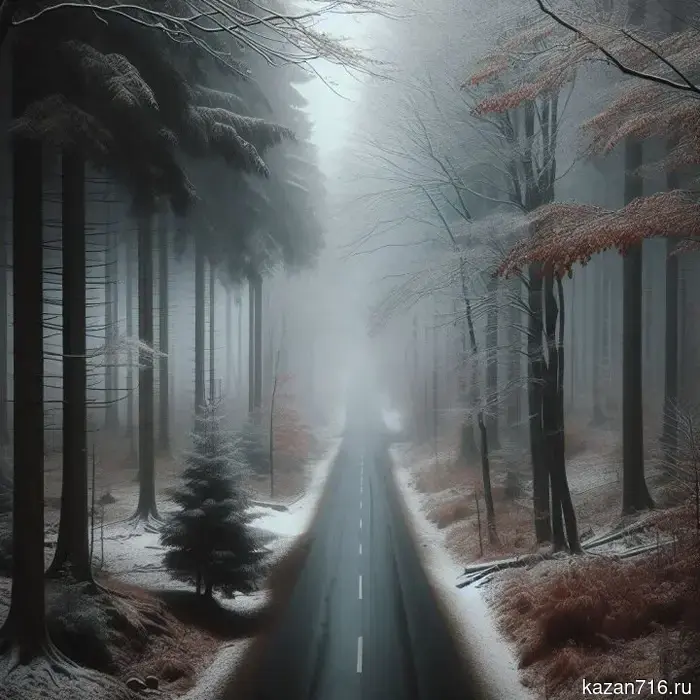 Туман не уходит.