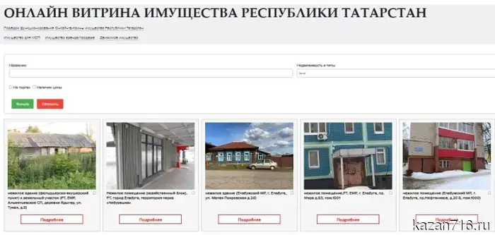 In Tatarstan, the "Property Showcase" has brought 32 assets into circulation over the year.