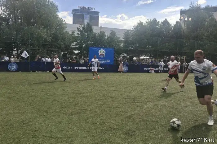 Journalists and candidates from "United Russia" played football in Kazan.
