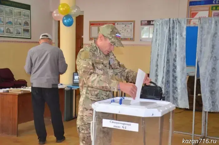 Участник специальной военной операции Егор Михеев отдал свой голос за мир.