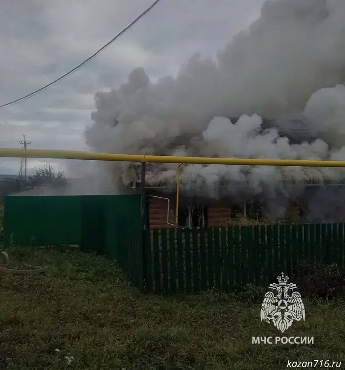 A large family from Zainsk escaped a burning house thanks to a fire alarm.