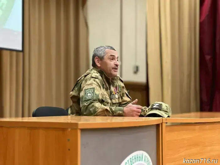 A lesson in courage featuring Special Military Operation veteran Alfred Khaibullin was held in Kazan.