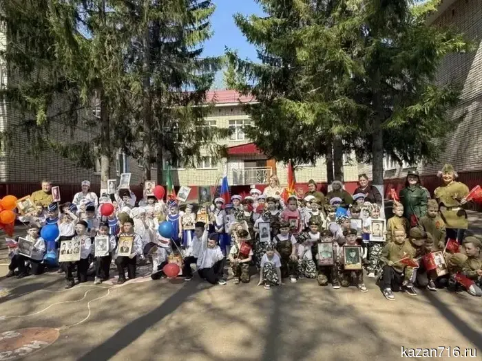 Парад Победы в детском саду «Лесная сказка» в Заинске состоялся на высоком уровне.