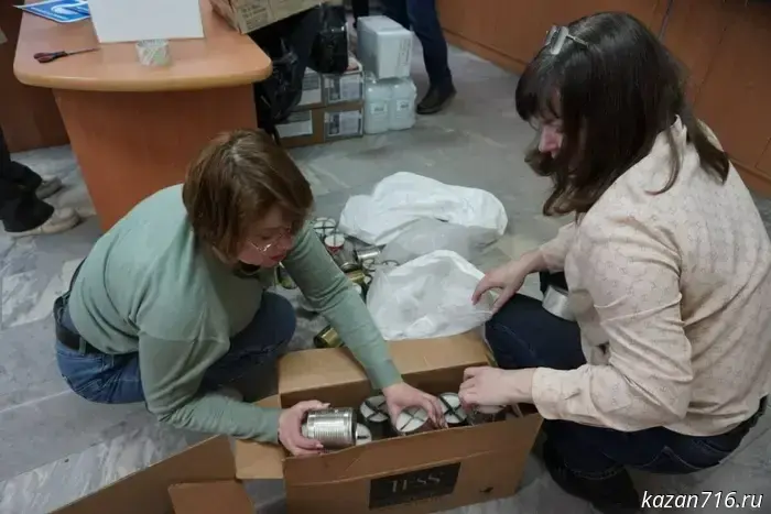 Коллектив «Челныводоканала» отправил гуманитарный груз военнослужащим в зону проведения специальной военной операции.