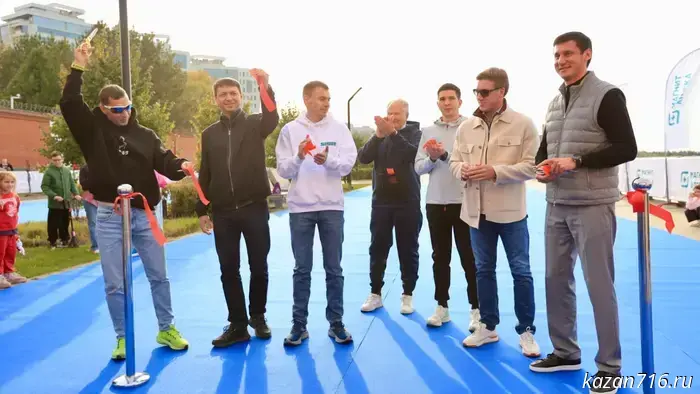 A specialized eco-friendly running track has opened on Kazan's Kremlin Embankment.