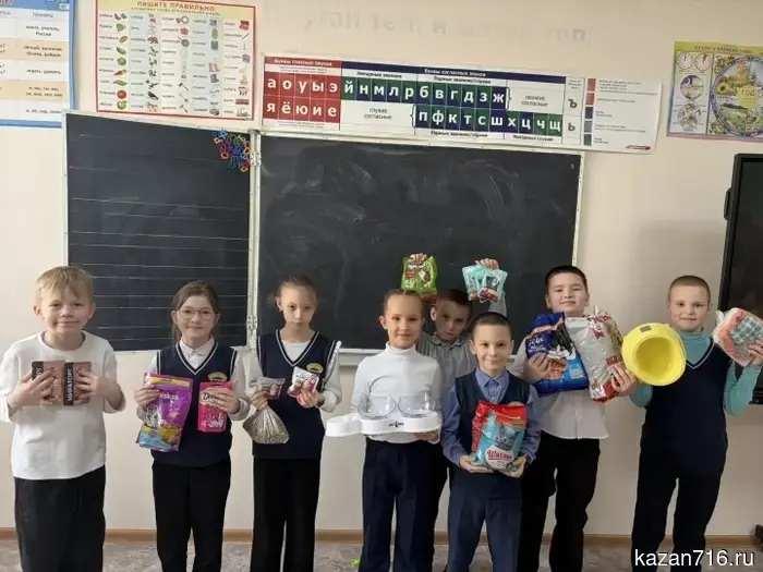 Зооволонтёры посетили младших школьников Верхнеуслонской гимназии.