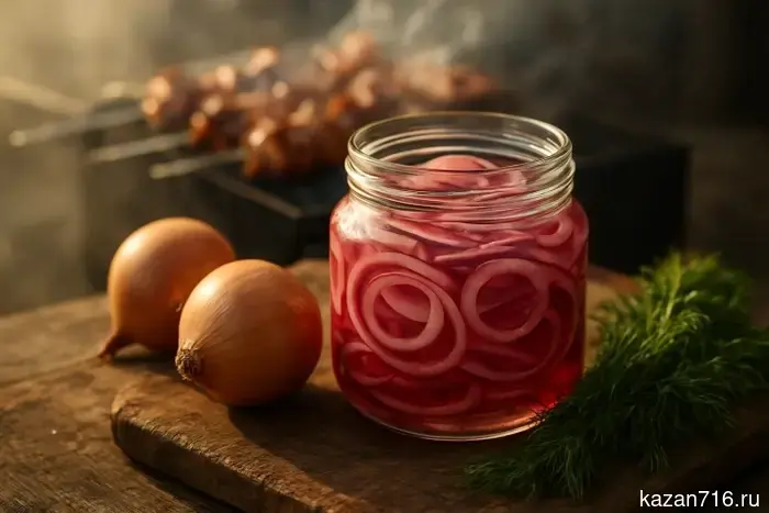 Совершенный маринованный лук для шашлыка: хрустящий рецепт для пикника.