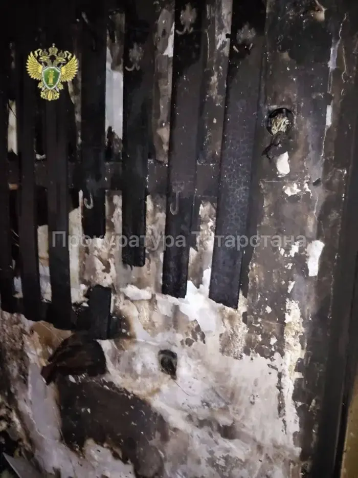 Children were injured in a fire in Bugulma.