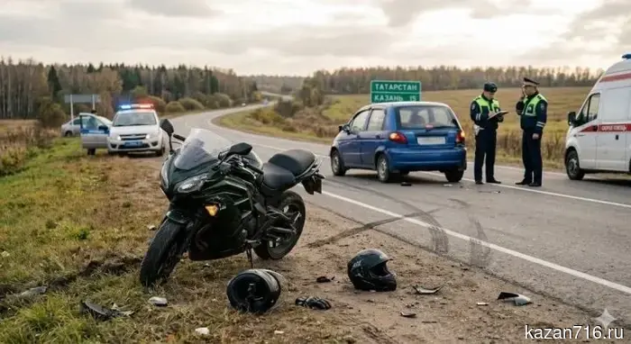 In Tatarstan, since the beginning of the year, 8 motorcyclists and pit bikers have died in traffic accidents.
