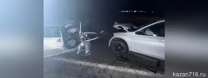 The driver and a five-year-old passenger of the "Lada" died in a head-on collision near Nizhnekamsk.