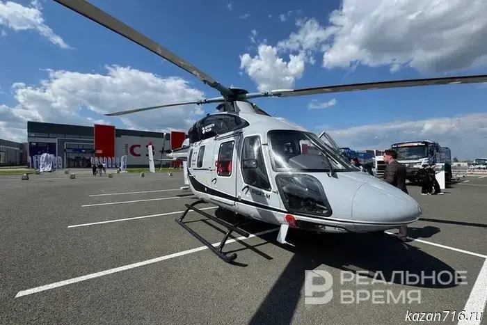 Импортозамещенный вертолет «Ансат» осуществил свой первый полет в Казани.