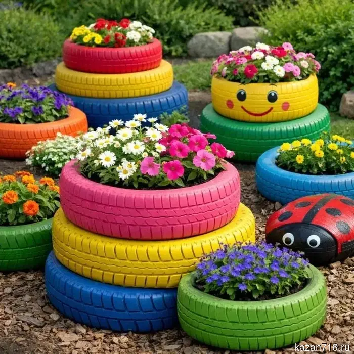 You can be fined for compositions made from old tires.