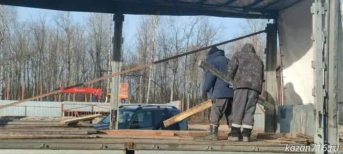 In Kukmor, another shipment of building materials was prepared for the fighters of the special military operation.